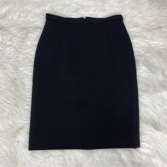 Valentino Women’s Black Quiet Luxury Boss Pencil Career Skirt‎ W26 - Picture 5 of 12